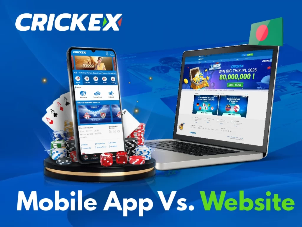 Comparing the Crickex mobile app with the website and findout the advantages for each version of the website and application